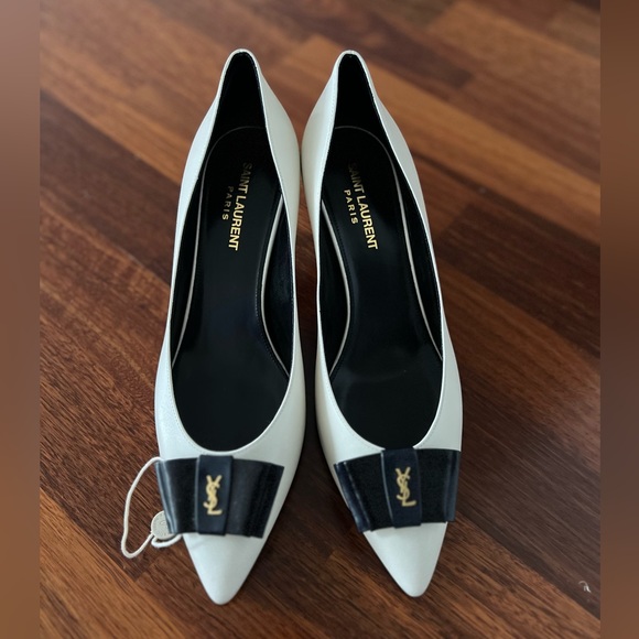 Leather Anais Bow Pumps 55 - Picture 13 of 14